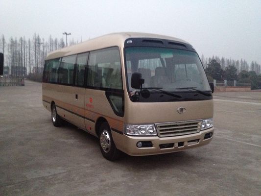 China Cummins-van de de Minibusluxe van de Motoronderlegger voor glazen de Bus van de de Passagiersreis vervoert Laag Brandstofverbruik per bus leverancier