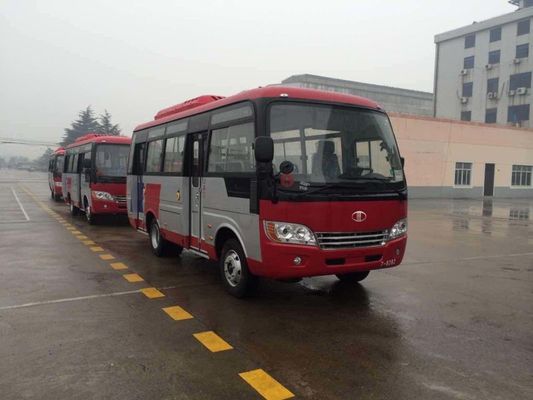 China Duurzame Red Star-Reisbussen met Kleine de Passagiersbus van de 31 Zetelscapaciteit voor Bedrijf leverancier