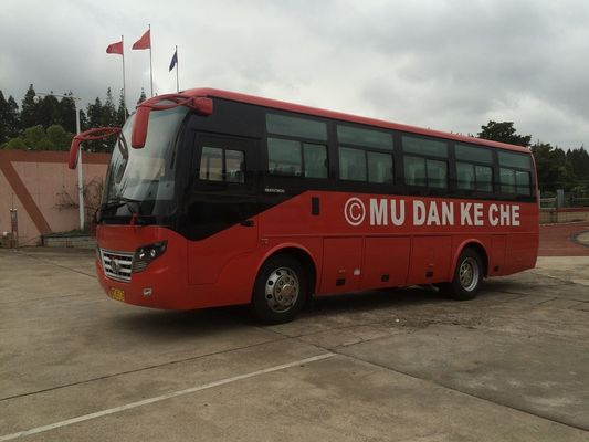 China 3.7L benzine Hoog Dak 30 Passagiersbus de Leidingspendel van Ower van de Sightseeingsbus leverancier