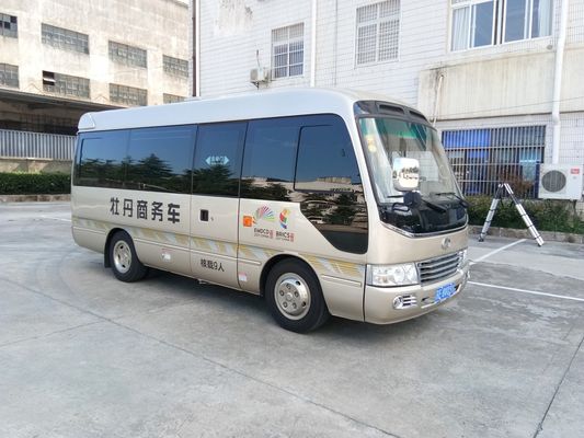 China Lengte 6M Isuzu Aluminium Coaster Minibus Dieselmotor Extral Rear Open Door leverancier