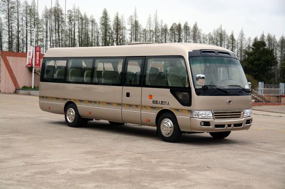 China Stad de Bus Diesel van de Sightseeingsreis Minibus 30 de Onderlegger voor glazenminibus van Seater Toyota leverancier