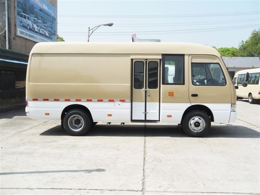 China 2+1 Diesel van het Vervoerminivan van de lay-outonderlegger voor glazen Minipassagiersbestelwagen 6 Meter leverancier