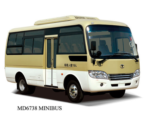 China Van het diesel Rechts Stertype Motor 29 Aandrijvingsvoertuig van 7,3 Metercummins Seater-Minibus leverancier